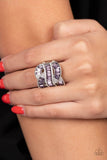 Paparazzi "Six-Figure Flex" Purple Ring Paparazzi Jewelry