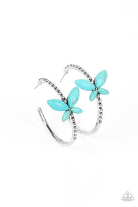 Paparazzi "Bohemian Butterfly" Blue Earrings Paparazzi Jewelry