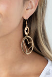 Paparazzi "Enchanting Echo" Gold Earrings Paparazzi Jewelry