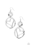 Paparazzi "Enchanting Echo" Silver Earrings Paparazzi Jewelry