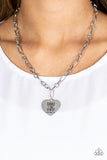 Paparazzi "Perennial Proverbs" Silver Necklace & Earring Set Paparazzi Jewelry