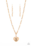 Paparazzi "Perennial Proverbs" Gold Necklace & Earring Set Paparazzi Jewelry