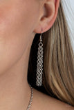 Paparazzi "Divine Devotion" Silver Necklace & Earring Set Paparazzi Jewelry