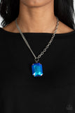 Paparazzi "Instant Intimidation" Blue Necklace & Earring Set Paparazzi Jewelry