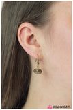 Paparazzi "Sliding By" Box Chain Brass Bead Necklace & Earring Set Paparazzi Jewelry