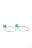Paparazzi "Canyon Circlet" Blue Post Earrings Paparazzi Jewelry