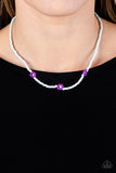 Paparazzi "Bewitching Beading" Purple Necklace & Earring Set Paparazzi Jewelry