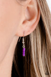Paparazzi "Bewitching Beading" Purple Necklace & Earring Set Paparazzi Jewelry