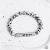Paparazzi "Just Pray" Silver Bracelet Paparazzi Jewelry