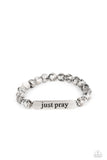 Paparazzi "Just Pray" Silver Bracelet Paparazzi Jewelry