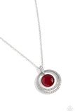 Paparazzi "Cats Eye Couture" Red Necklace & Earring Set Paparazzi Jewelry
