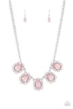 Paparazzi "Pearly Pond" Pink Necklace & Earring Set Paparazzi Jewelry