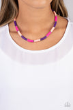 Paparazzi "Rainbow Road" Pink Necklace & Earring Set Paparazzi Jewelry