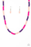 Paparazzi "Rainbow Road" Pink Necklace & Earring Set Paparazzi Jewelry