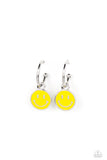 Paparazzi "Subtle Smile" Yellow Earrings Paparazzi Jewelry