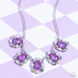 Paparazzi "Pearly Pond" Purple Necklace & Earring Set Paparazzi Jewelry