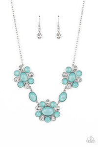 Paparazzi "Your Chariot Awaits" Blue Necklace & Earring Set Paparazzi Jewelry