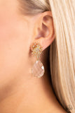 Paparazzi "Stellar Shooting Star" Gold Post Earrings Paparazzi Jewelry