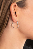 Paparazzi "Burnished Beau" Silver Earrings Paparazzi Jewelry