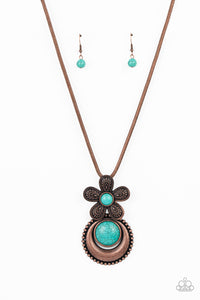Paparazzi "Bohemian Blossom" Copper Necklace & Earring Set Paparazzi Jewelry