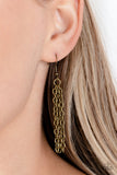 Paparazzi "Persevering Philippians" Brass Necklace & Earring Set Paparazzi Jewelry