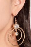 Paparazzi "Dapperly Deluxe" Gold Earrings Paparazzi Jewelry