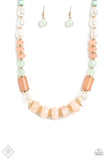 Paparazzi "A SHEEN Slate" Multi Fashion Fix Necklace & Earring Set Paparazzi Jewelry