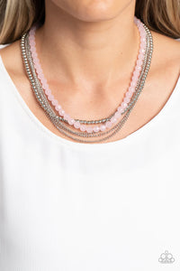 Paparazzi "Boardwalk Babe" Pink Necklace & Earring Set Paparazzi Jewelry