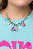 Paparazzi "Living in CHARM-ony" Purple Necklace & Earring Set Paparazzi Jewelry