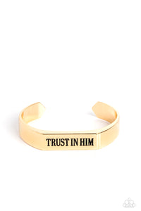 Paparazzi "Trusting Trinket" Gold Mens Bracelet Paparazzi Jewelry