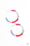 Paparazzi "Multicolored Mambo" Pink Multi Post Earrings Paparazzi Jewelry