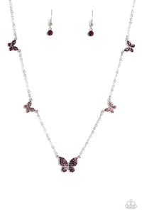 Paparazzi "FAIRY Special" Purple Necklace & Earring Set Paparazzi Jewelry