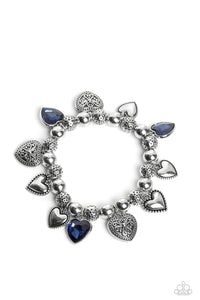 Paparazzi "Charming Crush" Blue Bracelet Paparazzi Jewelry