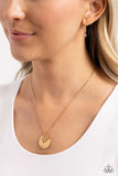 Paparazzi "Flourishing Faith" Gold Necklace & Earring Set Paparazzi Jewelry