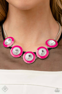 Paparazzi "Feminine Flare" Pink Fashion Fix Necklace & Earring Set Paparazzi Jewelry