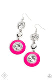 Paparazzi "Dame Disposition" FASHION FIX Pink Earrings Paparazzi Jewelry