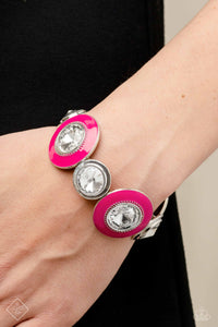 Paparazzi "Lustrous Lass" Pink FASHION FIX Bracelet Paparazzi Jewelry