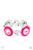 Paparazzi "Lustrous Lass" Pink FASHION FIX Bracelet Paparazzi Jewelry