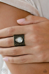 Paparazzi "Singed Shape" Brass FASHION FIX Ring Paparazzi Jewelry