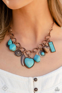 Paparazzi "Countryside Collection" Copper Fashion Fix Necklace & Earring Set Paparazzi Jewelry