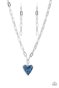 Paparazzi "Kiss and SHELL" Blue Necklace & Earring Set Paparazzi Jewelry