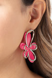 Paparazzi "Glimmering Gardens" Pink Post Earrings Paparazzi Jewelry