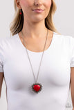 Paparazzi "Southwestern Sentiment" Red Necklace & Earring Set Paparazzi Jewelry