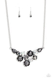 Paparazzi "Round Royalty" Silver Necklace & Earring Set Paparazzi Jewelry