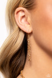 Paparazzi "Possible Pendant" Gold Necklace & Earring Set Paparazzi Jewelry