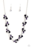 Paparazzi "Swimming in Sparkles" Purple Necklace & Earring Set Paparazzi Jewelry