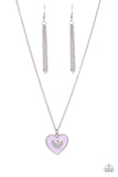 Paparazzi "So This Is Love" Purple Necklace & Earring Set Paparazzi Jewelry