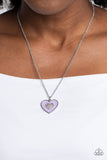 Paparazzi "So This Is Love" Purple Necklace & Earring Set Paparazzi Jewelry