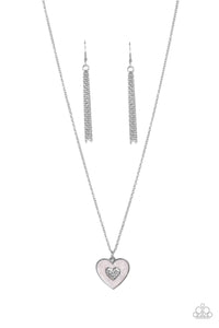 Paparazzi "So This Is Love" Pink Necklace & Earring Set Paparazzi Jewelry