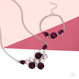 Paparazzi "Round Royalty" Pink Necklace & Earring Set Paparazzi Jewelry